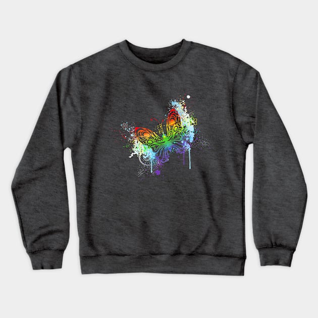 Flutterby Butterfly Crewneck Sweatshirt by My Tiny Apartment